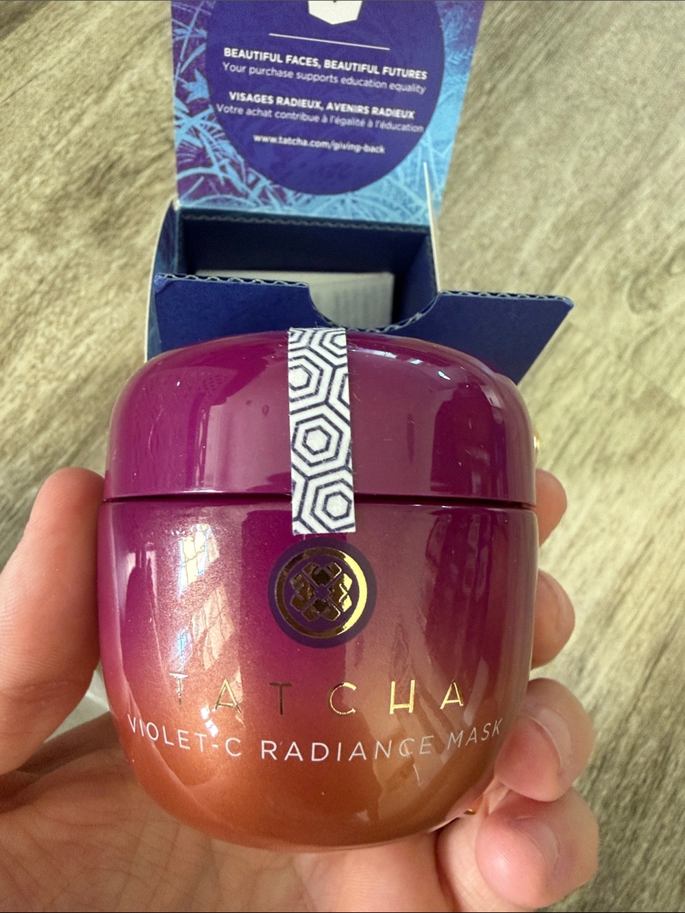 Tatcha Violet-c Radiance Mask-sealed with box